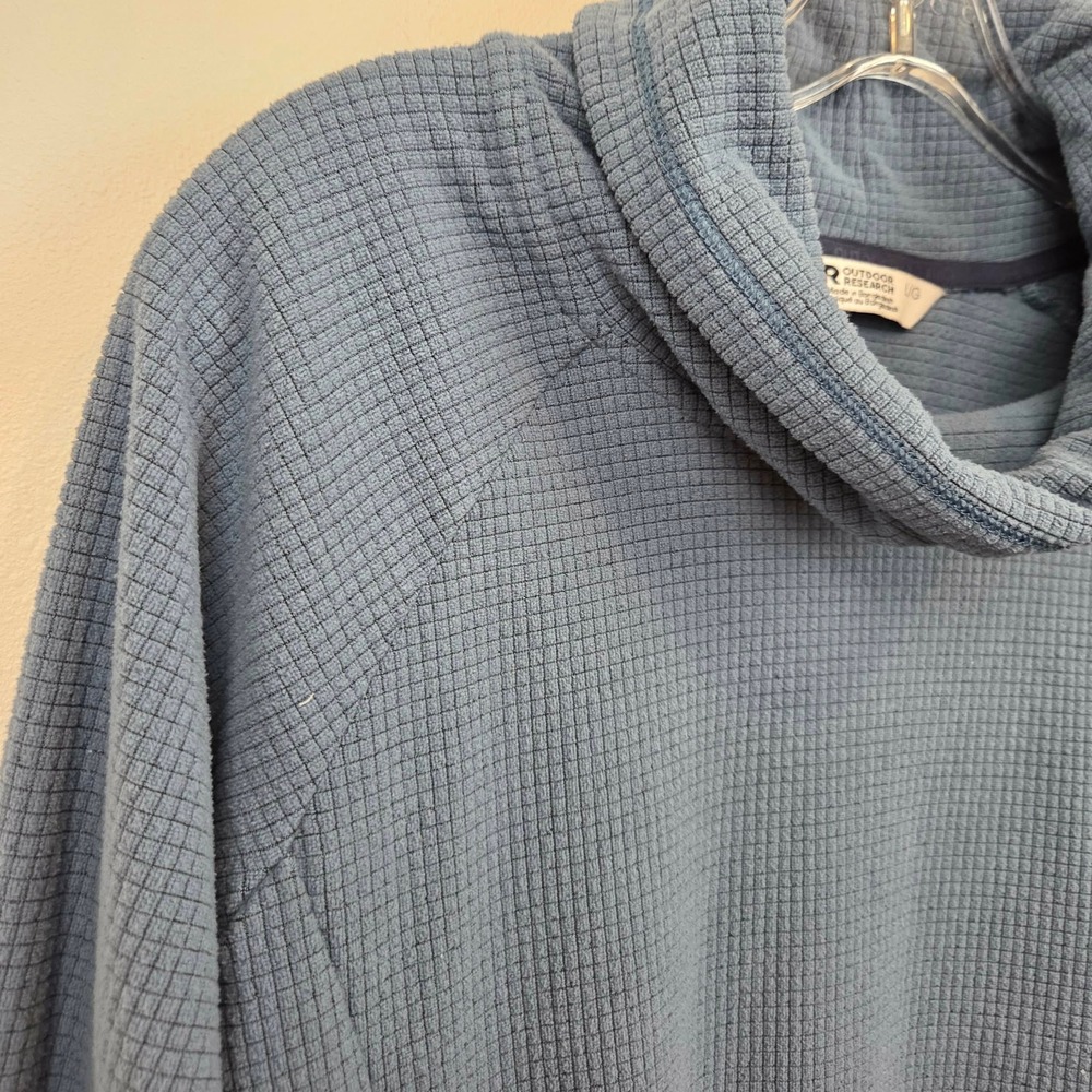 Outdoor Research Womens Trail Mix Cowl Neck Pullover Thumbholes Waffle Large - Picture 4 of 13